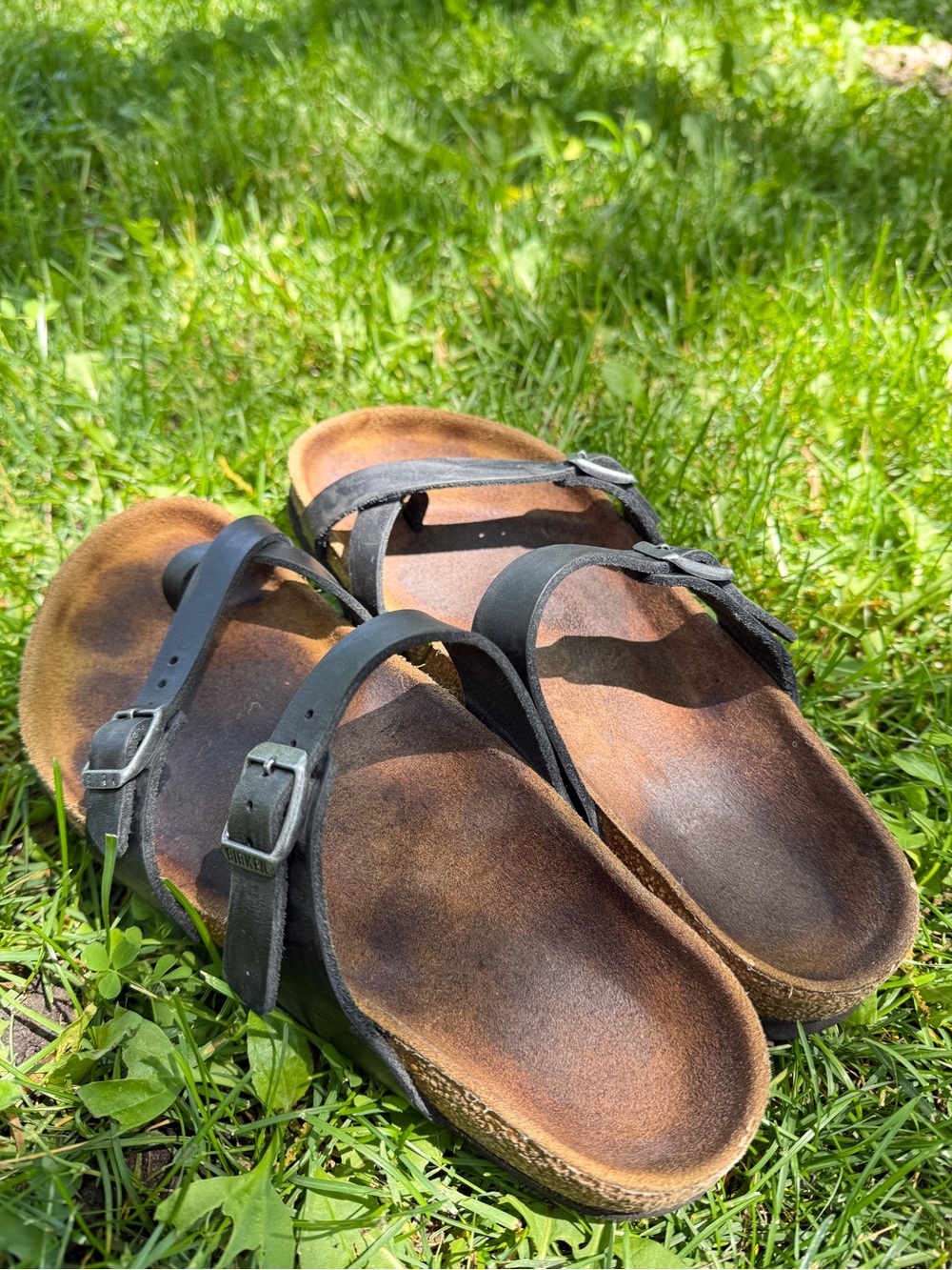 Birkenstock Mayari Black Leather Toe Loop Sandals EU 39/US8 Women’s